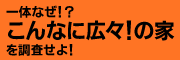 一体なぜ！？こんなに広々！の家を調査せよ！